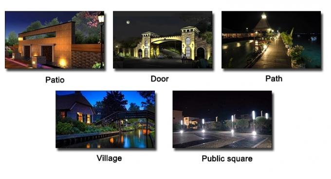 Jardín solar de la luz del césped del punto del RGB LED, luces