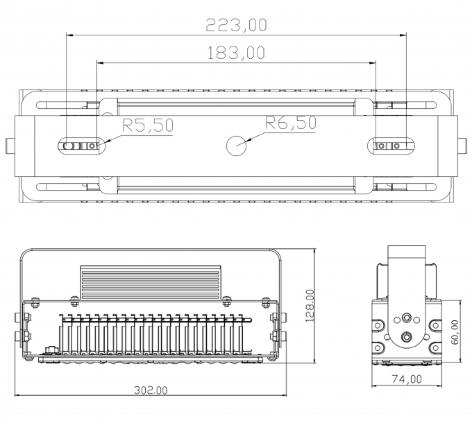 50W 100W 150W 200W 250W 300W Aluminio Fin LED Luces de inundación IP65 Larga vida útil Buena calidad LED Luces de alto mástil 8