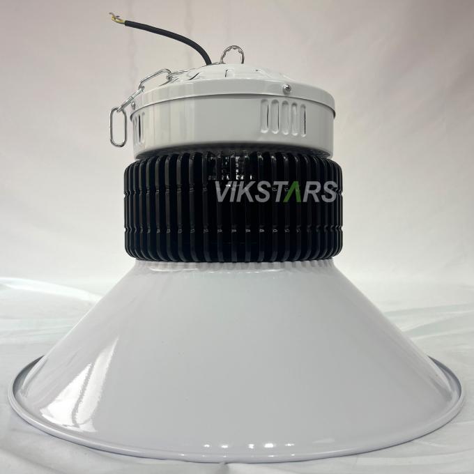100W 150W 200W 250W Aluminio Fin LED luces de alta bahía para iluminación comercial con reflector 2