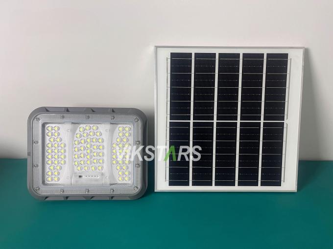 Ventas calientes 100W 200W 300W 400W Luz solar de inundación con PC Lente Iluminación rural exterior IP65 Inmune Iluminación solar de jardín 3