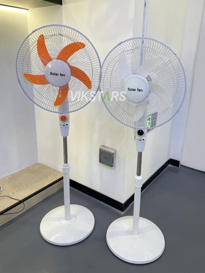Ventilador solar de 16 pulgadas con energía solar para uso en el hogar de acampada 9