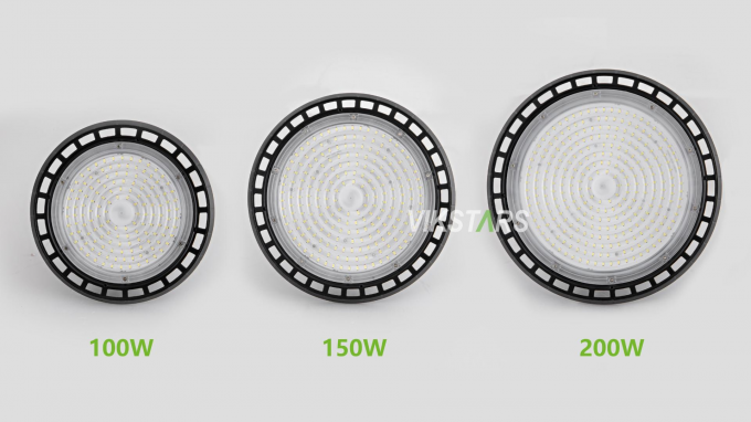 Precio más barato UFO luces de alta bahía 100W 150W 200W para fábrica de taller de almacén 2