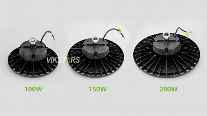 Precio más barato UFO luces de alta bahía 100W 150W 200W para fábrica de taller de almacén 3