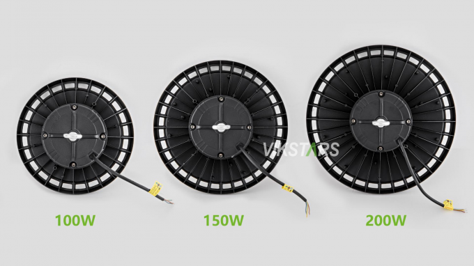 Precio más barato UFO luces de alta bahía 100W 150W 200W para fábrica de taller de almacén 4