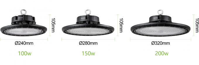 Precio más barato UFO luces de alta bahía 100W 150W 200W para fábrica de taller de almacén 13