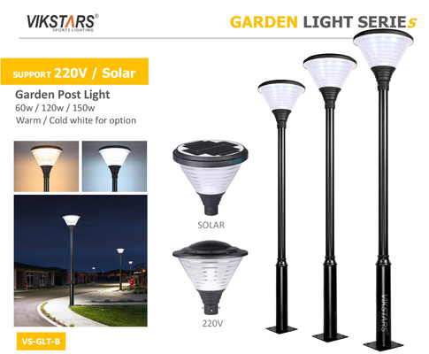 comprar Apoyar 220V Solar LED luces de jardín con 3m palo para el camino del paisaje fabricación en línea