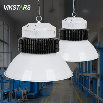 comprar 150W 200W lámpara de alta bahía LED de aleta blanca colgante de iluminación industrial para iluminación de Natatorium interior fabricación en línea