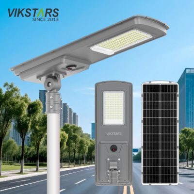 comprar Las más nuevas luces solares integradas para exteriores de 2025, 300w, 400w, 500w, lámpara para carretera con sensor de luz y sensor de movimiento solar fabricación en línea