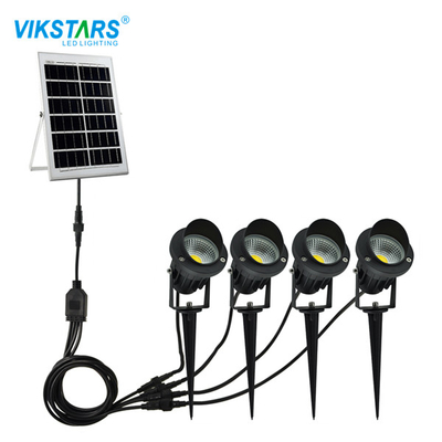 comprar 4x5W clava las luces accionadas solares del jardín del punto para el patio de la yarda fabricación en línea