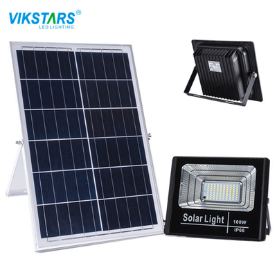 comprar brazo de aluminio solar del soporte de la luz de inundación de 30w 60W 100W LED con la batería 3.7V fabricación en línea