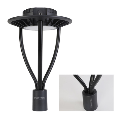 el jardín de la ronda 120w enciende el color del negro 100lm/W para la yarda del parque de comunidad