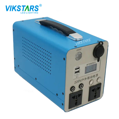 Sistema portátil azul del almacenamiento de energía del hogar de la fuente de alimentación 500w para la carga que acampa