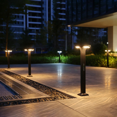 Luces de pasillo de césped solar de calidad inusual para jardín de paisaje al aire libre
