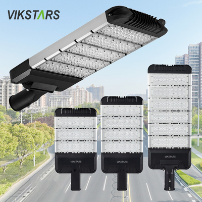 Modulo LED Iluminación callejera Negro gris con brazo ajustable Precio barato 50W 100W 200W 300W Aluminio lámparas de calle públicas