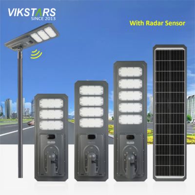 Nuevo 100W 200W 300W 400W 500W All In One Aluminio Luz solar de calle para mayoristas